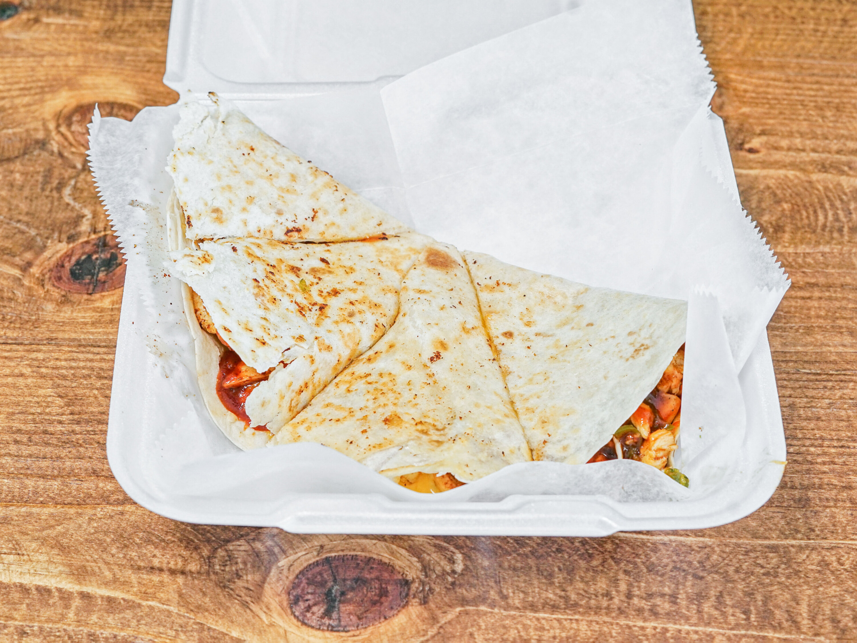 Order Chicken Quesadilla food online from Rapid Sandwiches & More store, Harrisburg on bringmethat.com