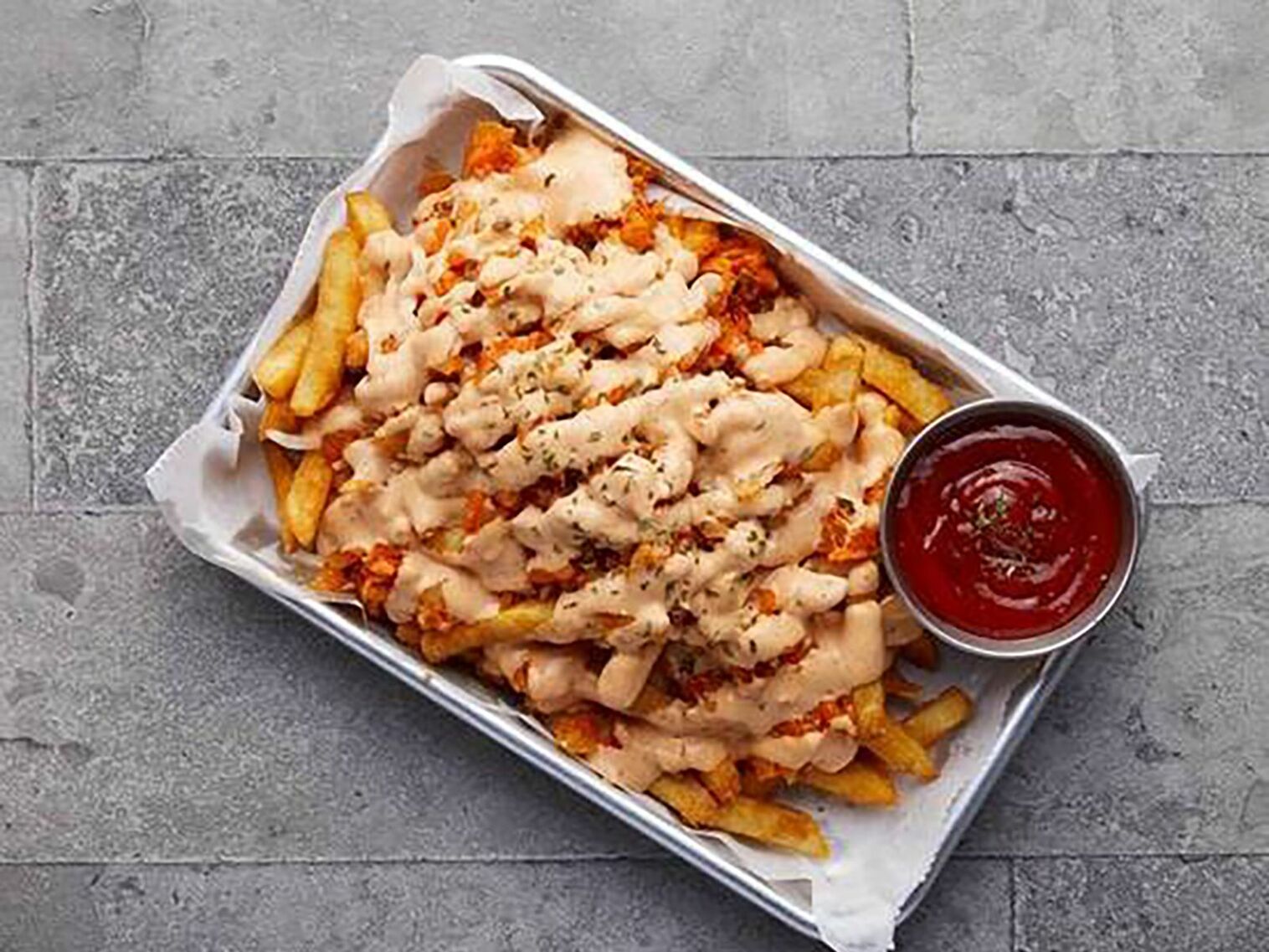 Order Kimchi Cheese Fries food online from Pelicana Chicken store, New York on bringmethat.com