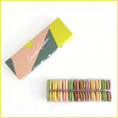 Order Pre Assorted Gift Box – 24 Macarons food online from Chantal Guillon store, Palo Alto on bringmethat.com