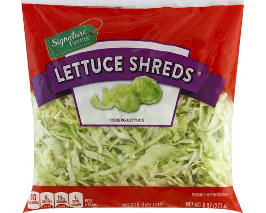 Order Signature Farms · Iceberg Lettuce Shreds (8 oz) food online from ACME Markets store, Somers Point on bringmethat.com