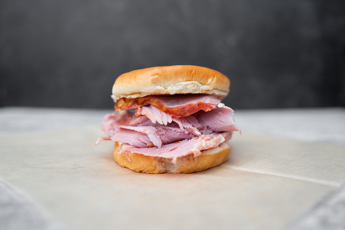 Order Smoked Ham Sandwich food online from City Barbeque store, Suwanee on bringmethat.com