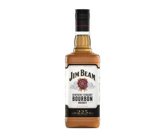 Order Jim Beam Bourbon, 1L whiskey (40.0% ABV) food online from Cold Spring Liquor store, Liberty Hill on bringmethat.com