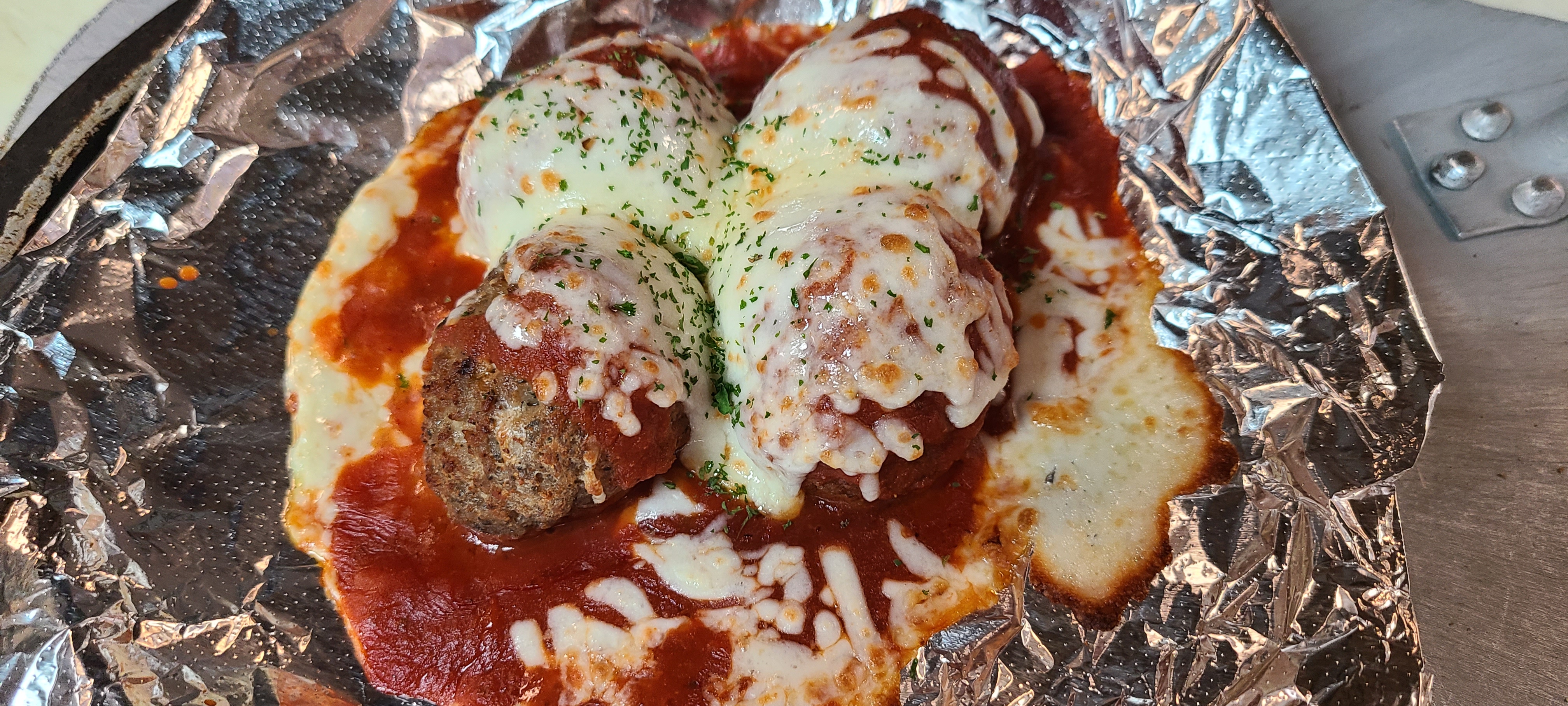 Order Baked Meatball Dish food online from Papa Nicks Pizza store, Cleveland on bringmethat.com