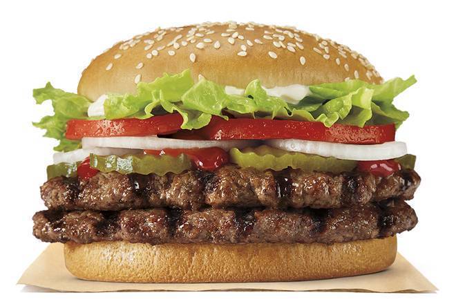Order Double WHOPPER® food online from Burger King store, Michigan City on bringmethat.com