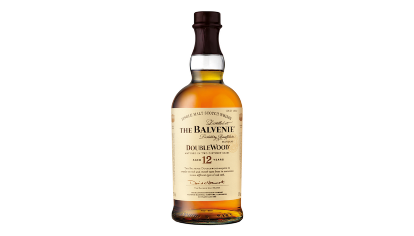 Order The Balvenie Double Wood Single Malt Scotch Whisky 12 Year 750mL food online from Orcutt Liquor & Deli store, Orcutt on bringmethat.com