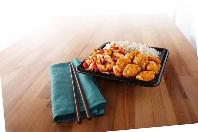 Order Plate with Chili Crisp Shrimp food online from Panda Express store, Gresham on bringmethat.com