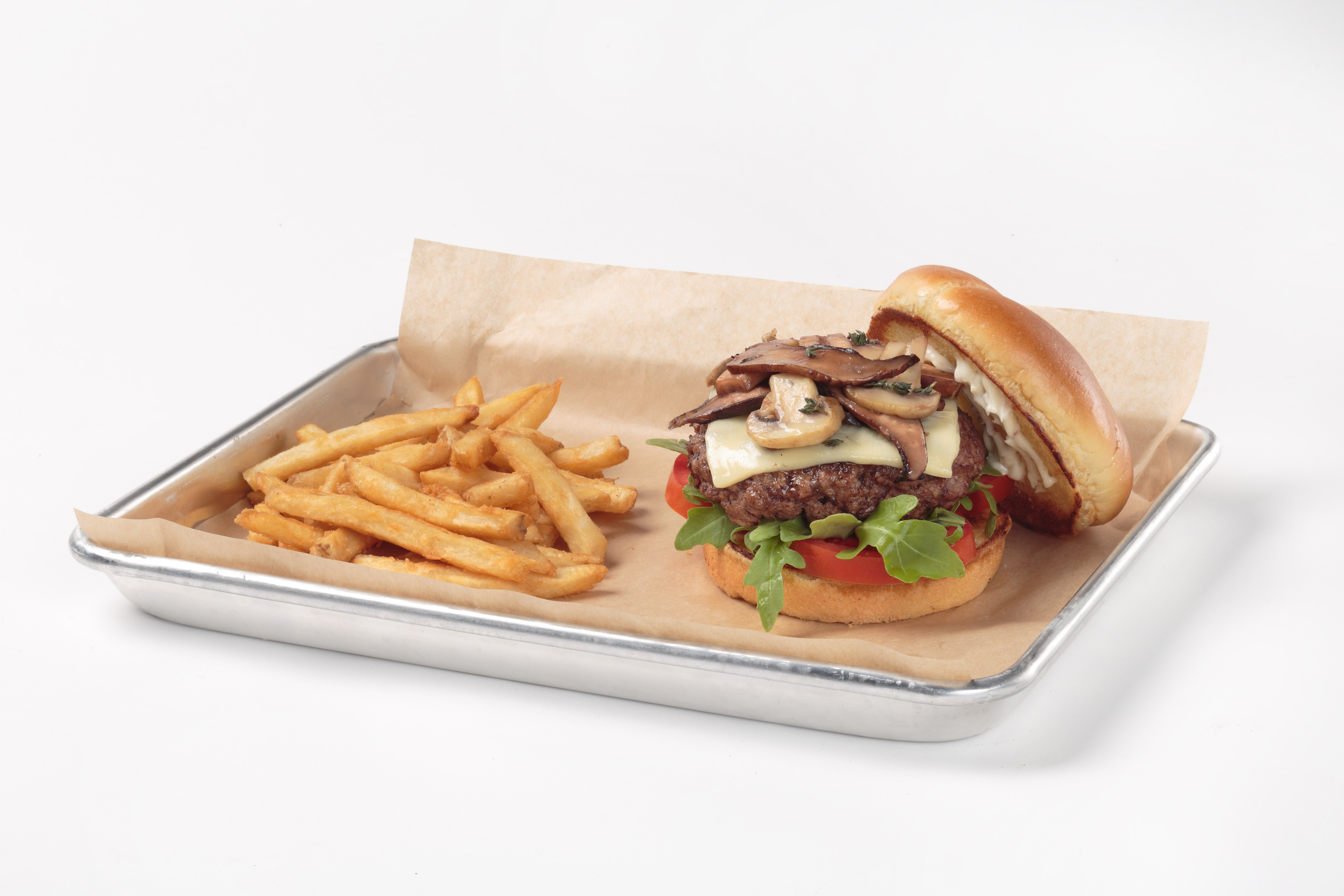 Order  Truffle Mushroom Swiss Burger food online from Oggi's Pizza and Brewing Co. - Apple Valley store, Apple Valley on bringmethat.com
