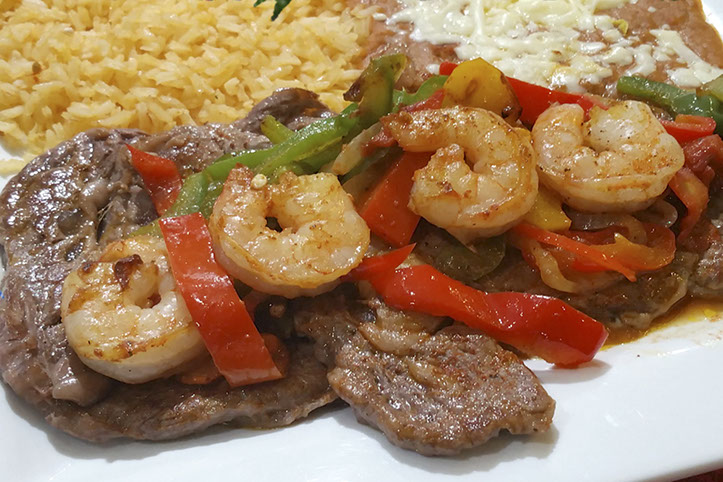 Order Steak and Shrimp food online from El Loro Mexican Grill store, Bloomington on bringmethat.com