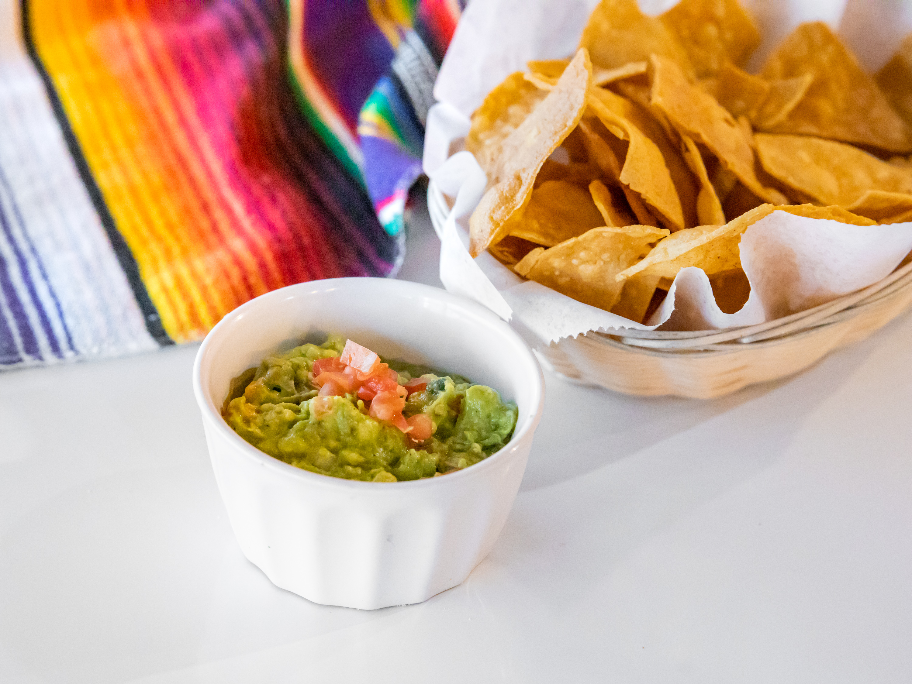 Order Chips and Guacamole food online from El Mariachi Authentic Mexican Food store, Cedar Crest on bringmethat.com
