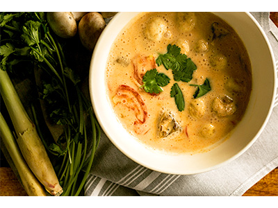 Order Tom Kha Soup food online from Yes Siam Thai Cafe And Bar store, Seattle on bringmethat.com