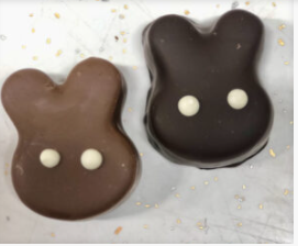Order Peanut Butter Chiffon Bunny Milk and Dark Chocolate food online from Jon L. Stopay Candies store, Wilkes-Barre on bringmethat.com