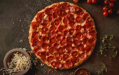 Order Double Pepperoni Pizza  food online from Round Table Pizza store, San Diego on bringmethat.com