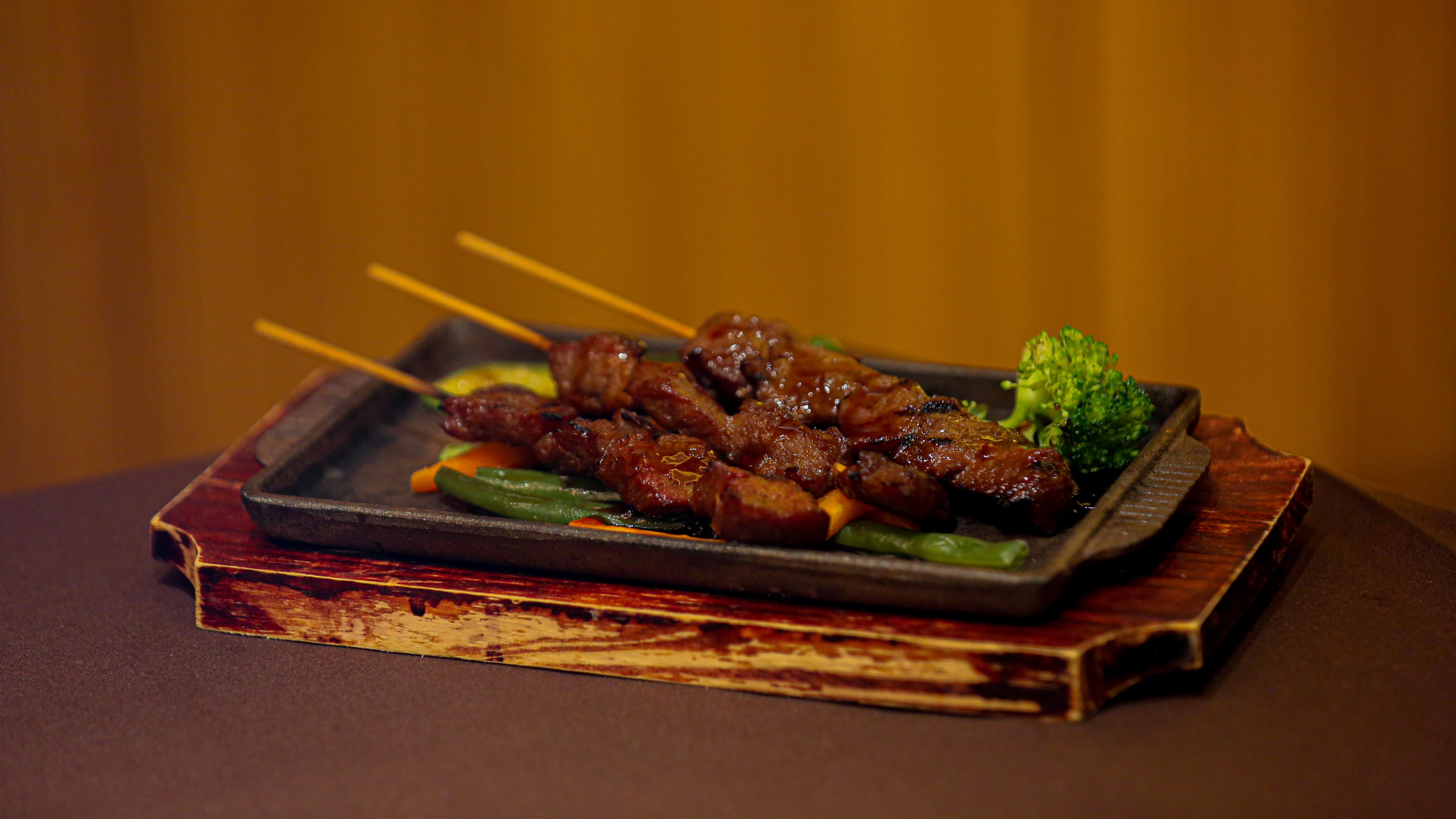 Order Beef Kabobs food online from MoCA Asian Bistro - Queens store, Forest Hills on bringmethat.com