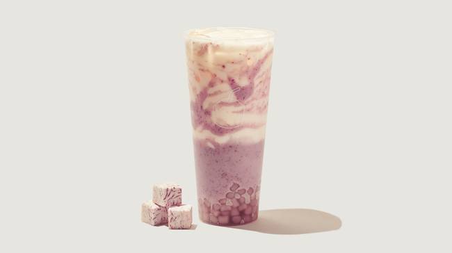 Order F09 Taro Bobo Milk芋泥啵啵鲜牛乳 food online from Tong Sui Desserts & Drinks-redwood city store, Redwood City on bringmethat.com