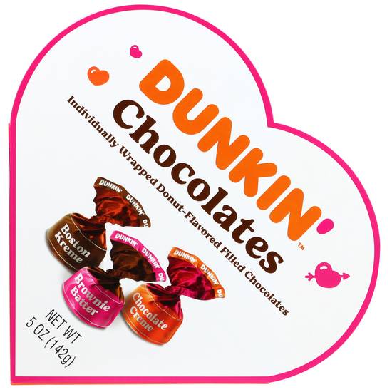 Order Frankford Dunkin Chocolates Heart Box - 5 oz food online from Rite Aid store, Milford on bringmethat.com