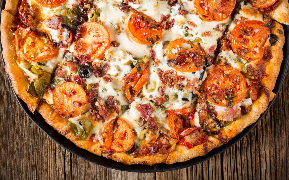 Order Rosati’s Monster Pizza - 12'' (12 Slices) food online from Rosati Pizza store, Waukesha on bringmethat.com