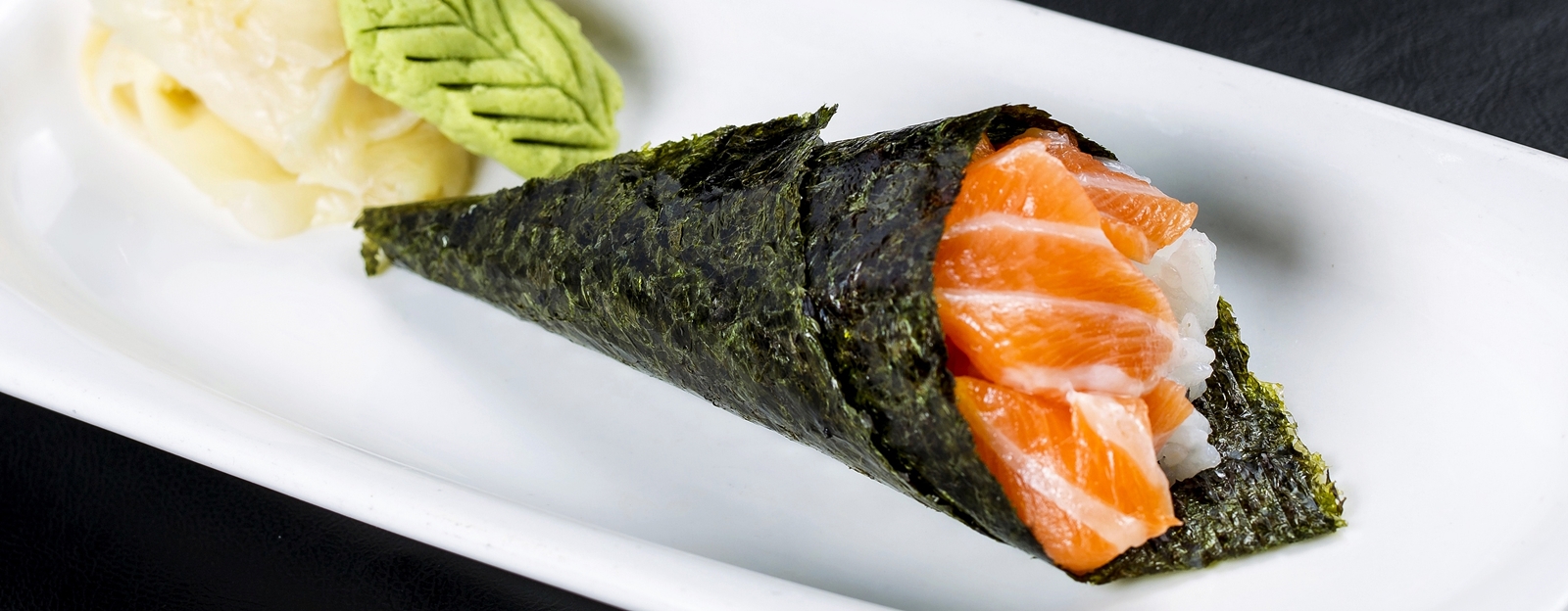Order Salmon Hand Roll food online from PB Sushi store, San Diego on bringmethat.com
