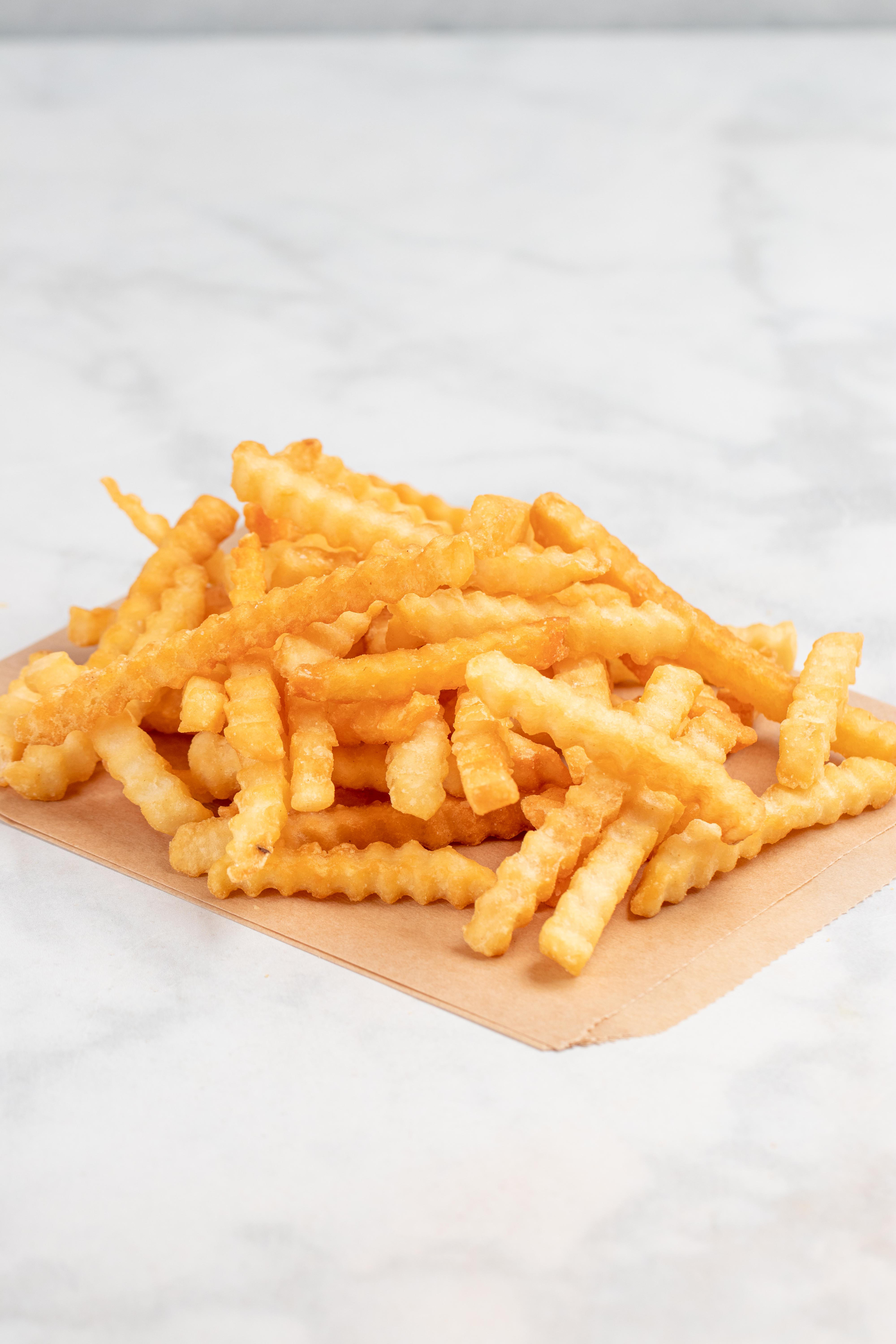 Order Crinkle Cut Fries food online from Chris’ Drippin’ Chicken By Wexler Deli store, Burbank on bringmethat.com