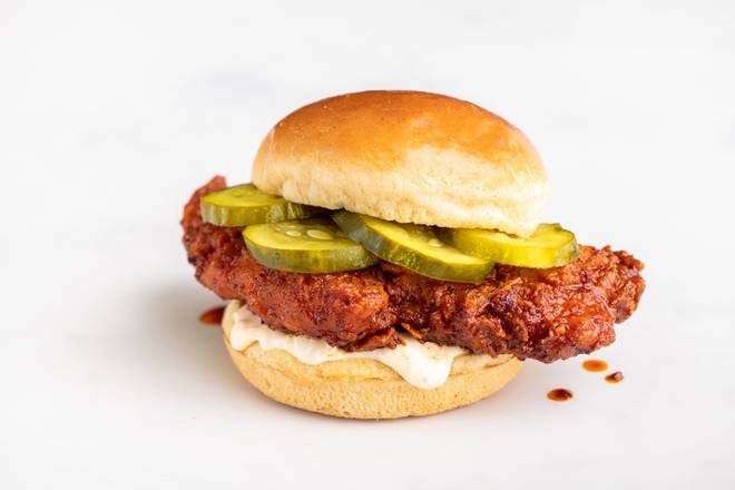 Order Nashville Hot Chicken Sandwich food online from Aster Hall store, Chicago on bringmethat.com