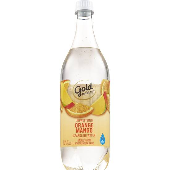 Order Gold Emblem Unsweetened Sparkling Water, Orange Mango, 33.8 OZ food online from Cvs store, PEARL on bringmethat.com