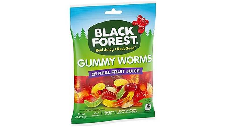 Order Black Forest Gummy Worms Real Fruit Juice food online from Red Roof Market store, Lafollette on bringmethat.com
