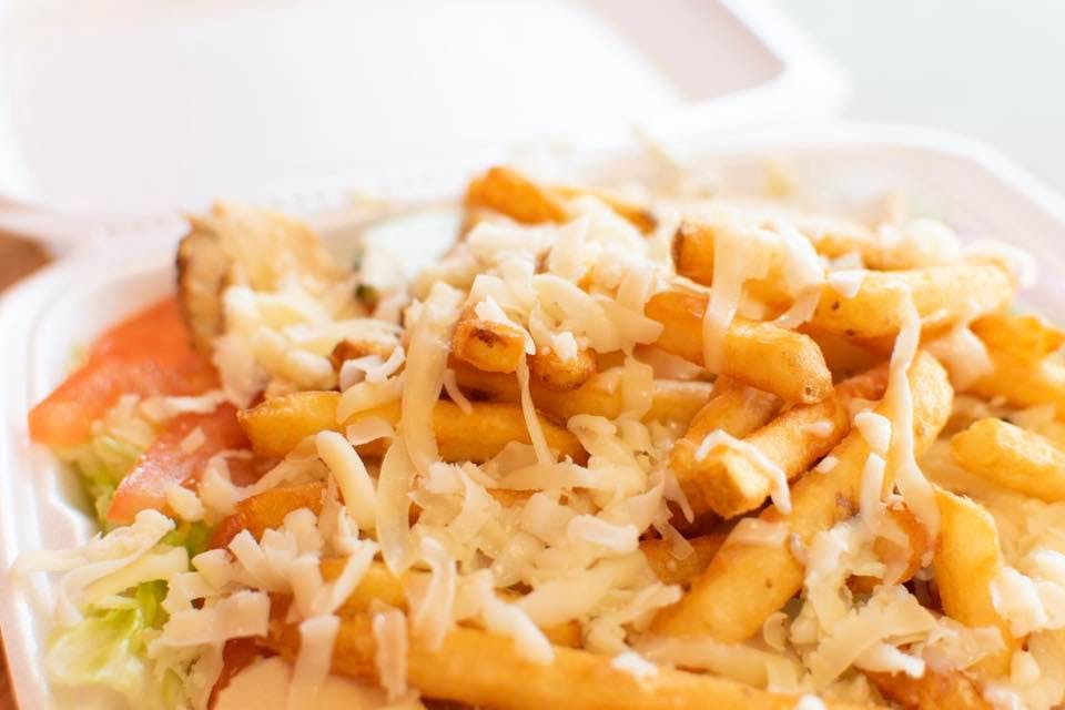 Order French Fries with Cheese - Appetizer food online from Palmer Pizza store, White Oak on bringmethat.com