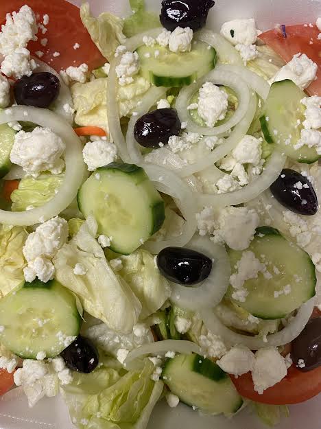 Order Greek Salad food online from Liberty Family Restaurant store, Rochester on bringmethat.com