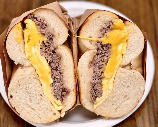 Order 2 Eggs Steak and Cheese  food online from My Three Sons Bagels store, Garden City on bringmethat.com
