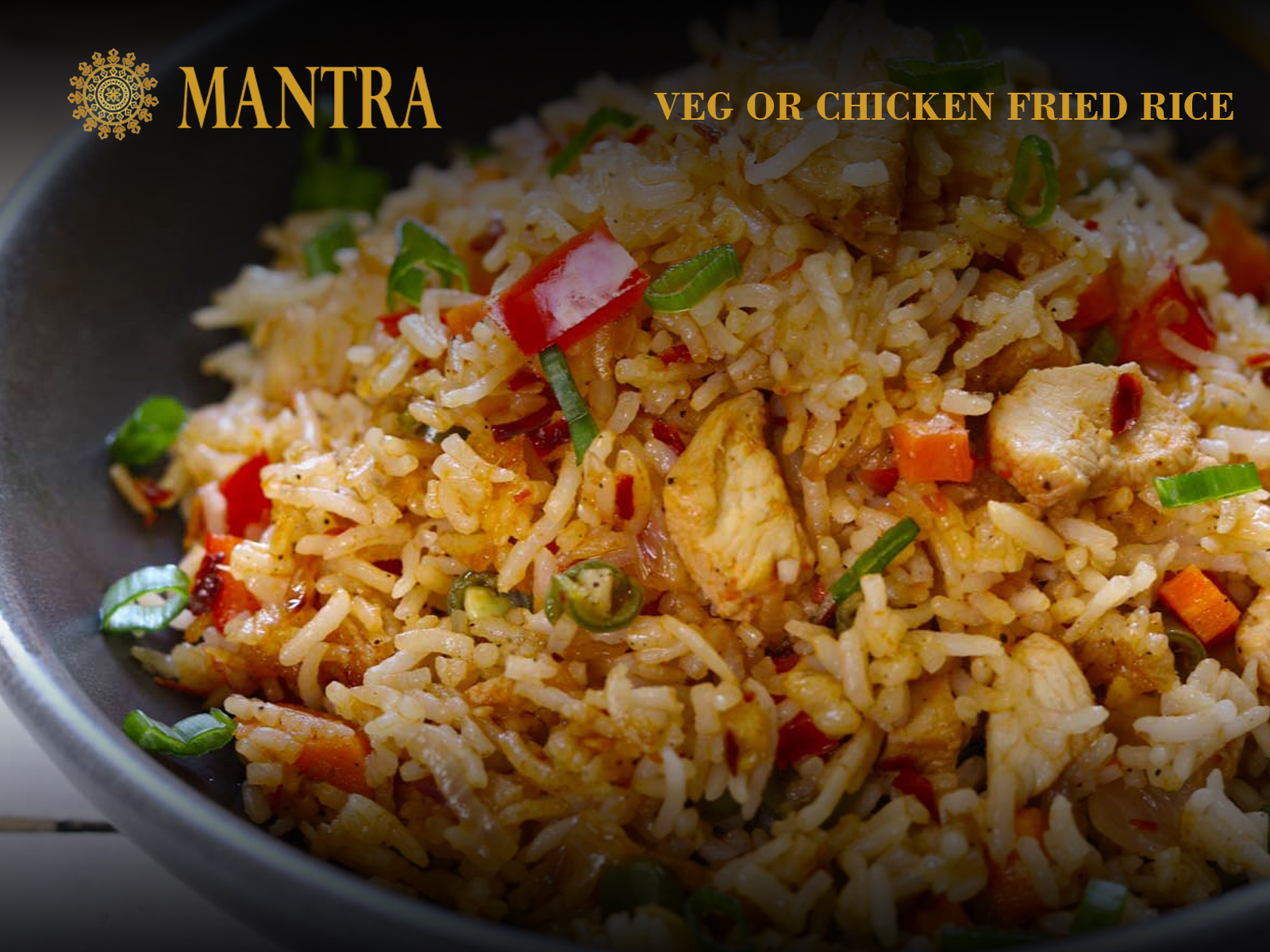 Order Veg or Chicken Fried Rice food online from Mantra restaurant store, Jersey City on bringmethat.com