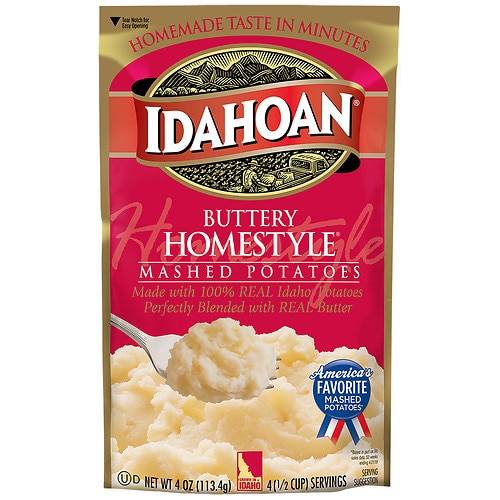 Order Idahoan Homestyle Mashed Potatoes - 4.0 oz food online from Walgreens store, Hot Springs on bringmethat.com