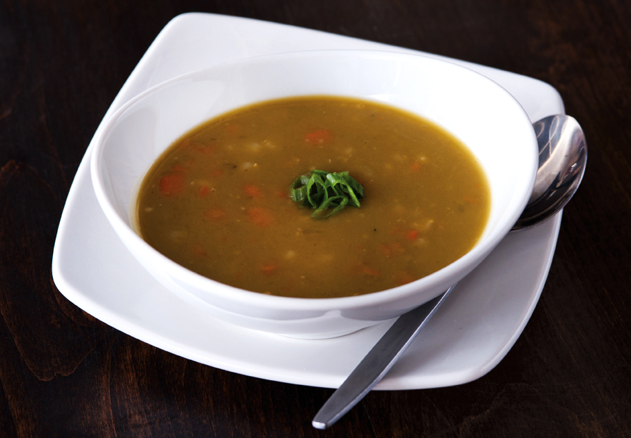 Order Dakota Smashed Pea and Barley Soup food online from California Pizza Kitchen - River City Dr store, Jacksonville on bringmethat.com