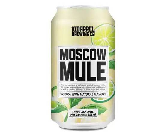 Order 10 Barrel Moscow Mule, 4pk-12oz can beer (10.9% ABV) food online from Tenderloin Liquor store, San Francisco on bringmethat.com