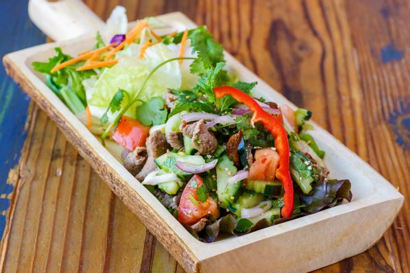 Order Yum Nua Salad food online from Thaitanic Streetfood store, Sausalito on bringmethat.com