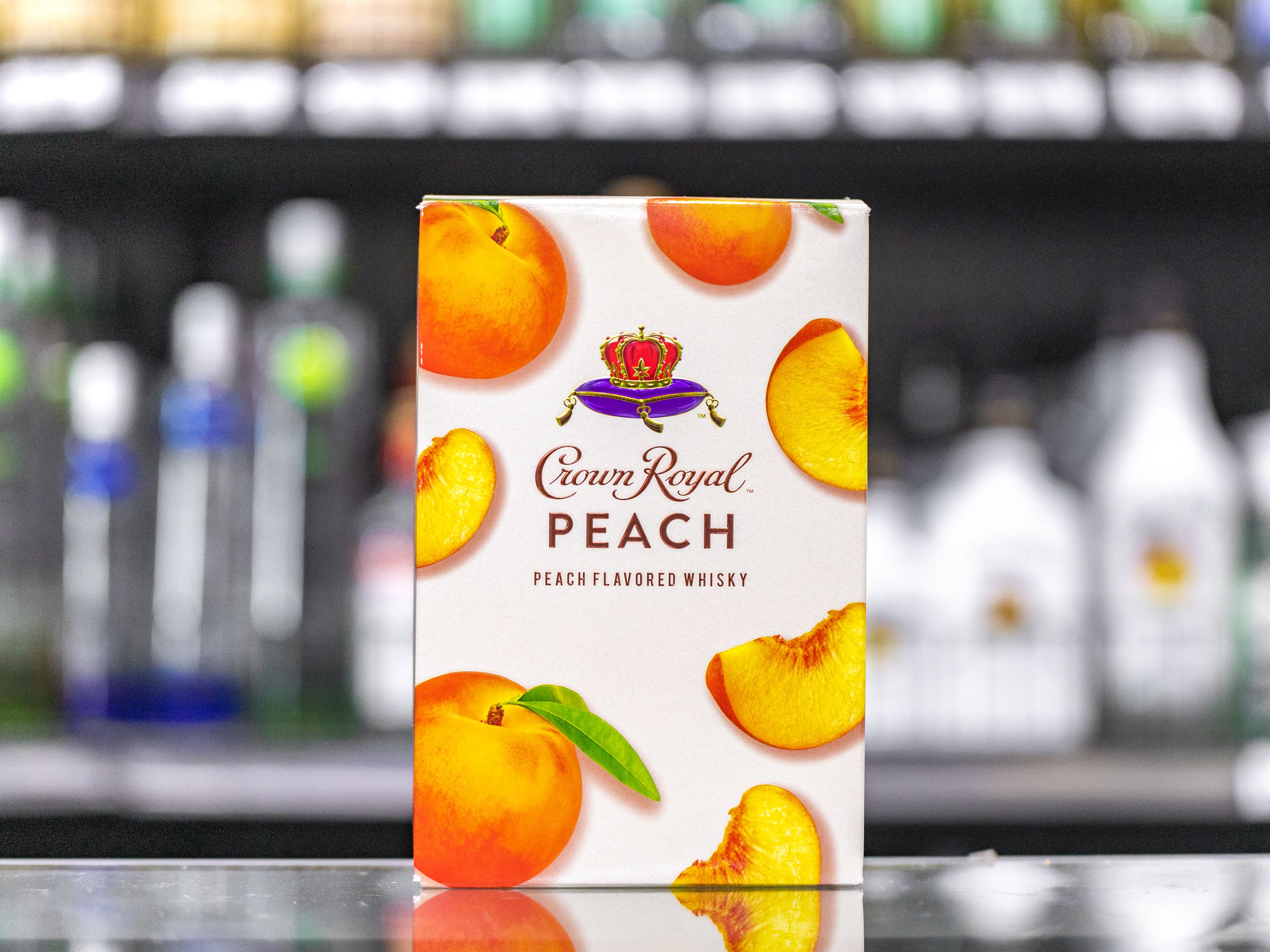 Order 750 ml. Crown Royal Peach Whisky food online from Eagle Liquor Beer & Wine Market store, Los Angeles on bringmethat.com