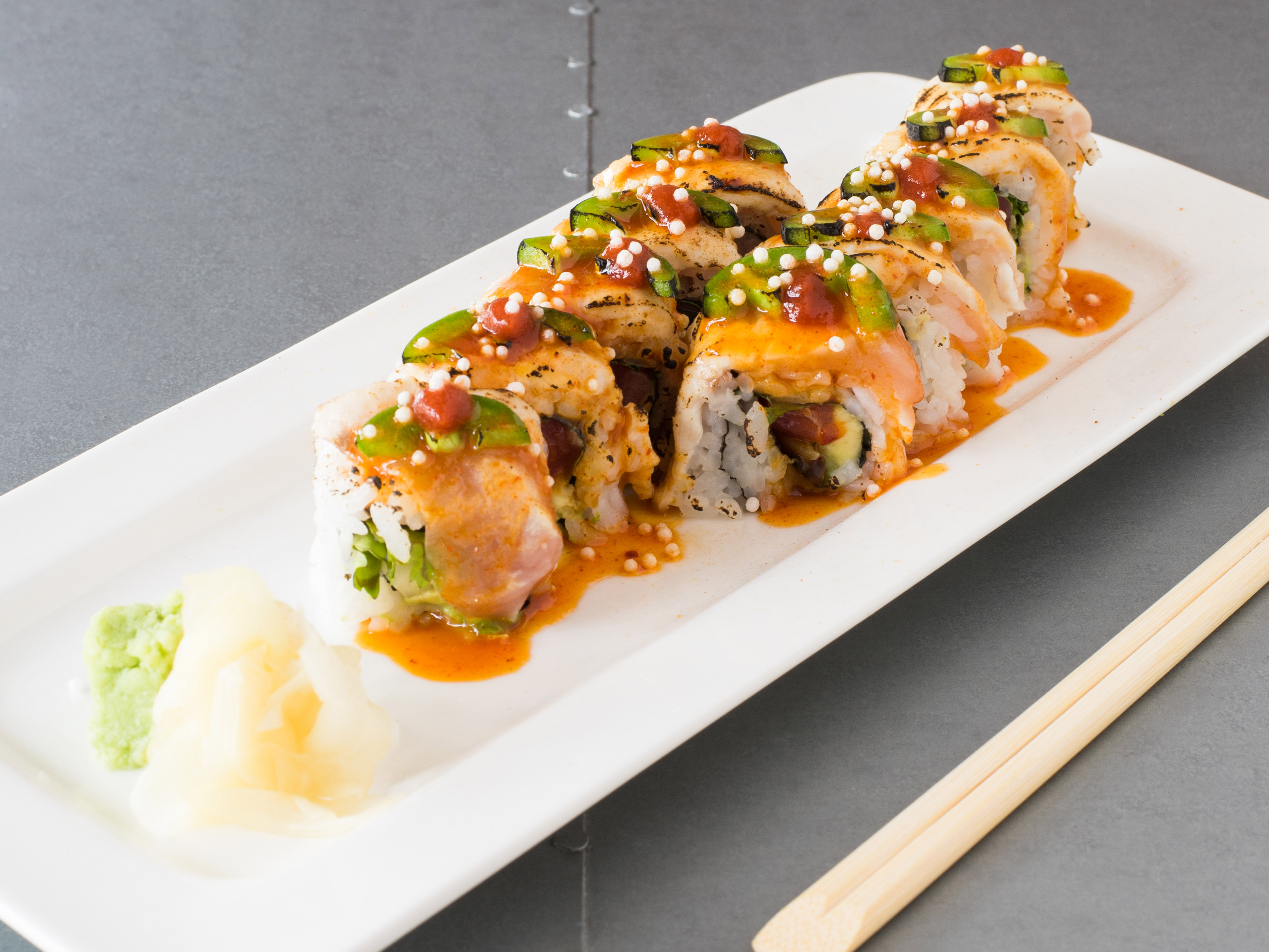Order Voodoo Roll food online from Sushi Song store, Fort Lauderdale on bringmethat.com