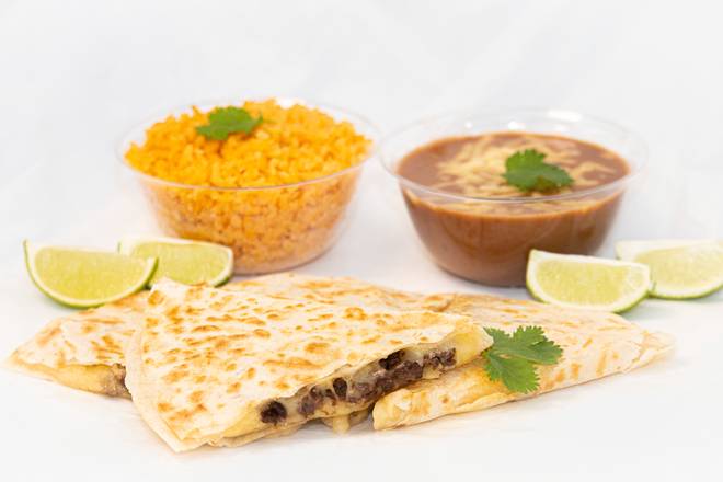Order Meat Quesadilla Dinner food online from Taqueria Express store, Chicago on bringmethat.com