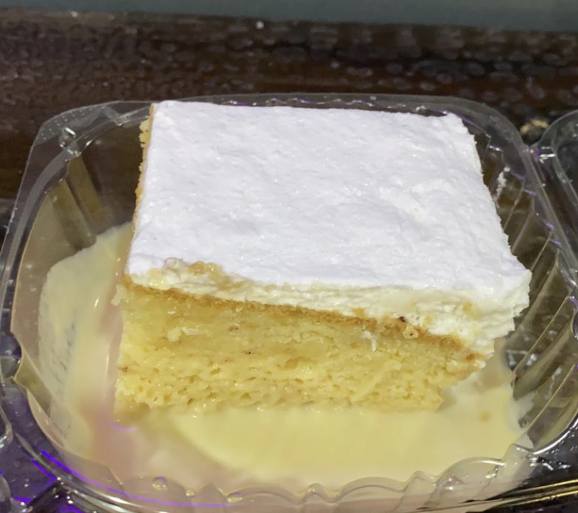 Order Tres leches cake  food online from Mona Lisa Pizzeria & Sub Shop store, Coral Gables on bringmethat.com