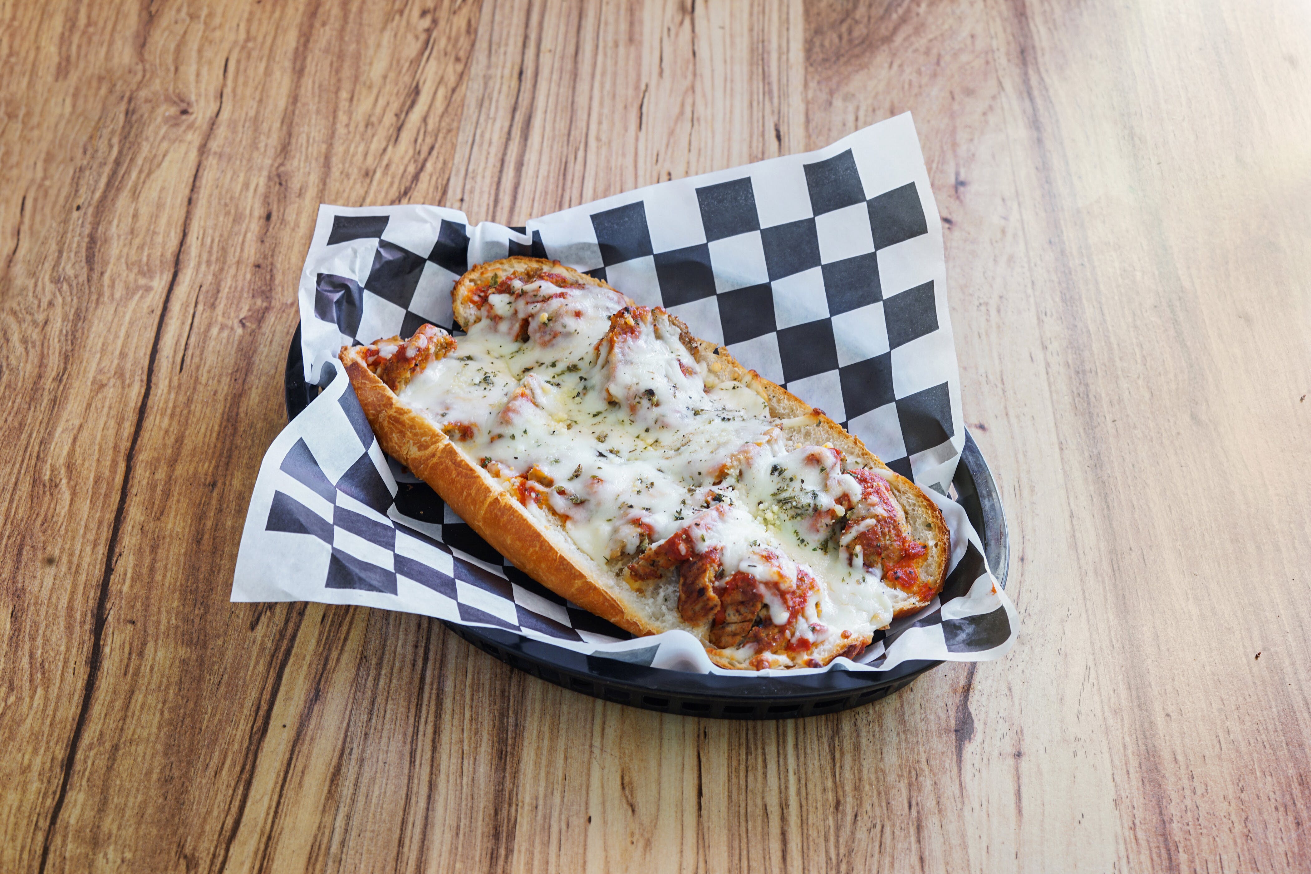 Order Meatball Parmigiana - Entree food online from Georgie Porgie Pudding & Pies store, Allentown on bringmethat.com