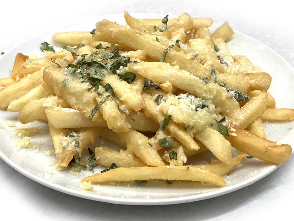 Order Garlic Fries food online from Pizza Man store, North Hollywood on bringmethat.com