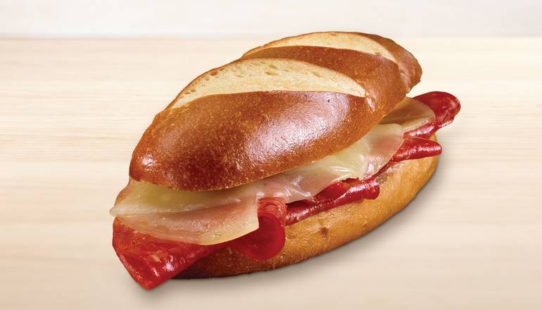 Order Pepperoni Cheese Pretzel Melt (410 Cal) food online from QuickChek store, Howell on bringmethat.com