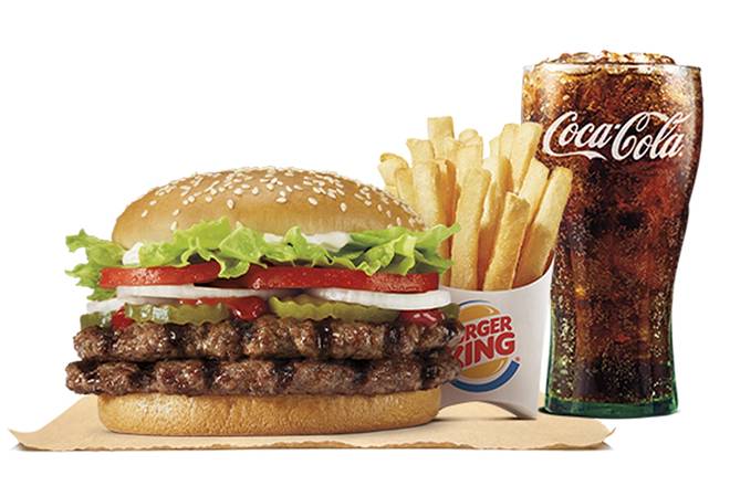 Order Double Whopper Combo food online from Burger King store, Sun City on bringmethat.com
