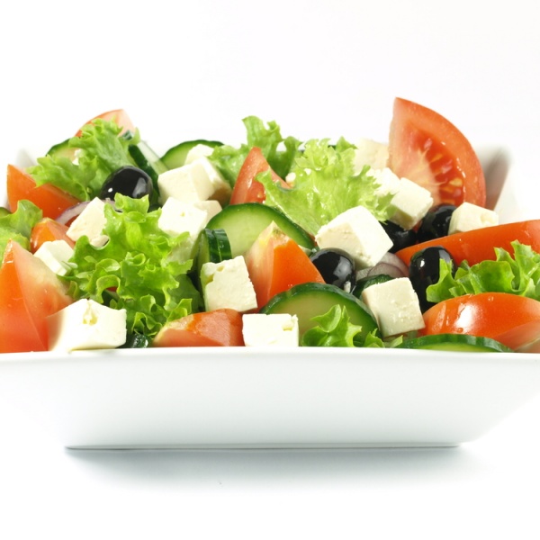 Order Greek Salad food online from New York Pizza  store, Pleasanton on bringmethat.com