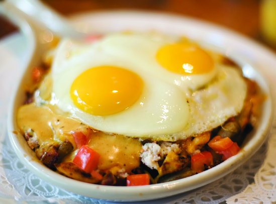 Order Spicy Flamenco Skillet food online from Grandma's Pancake House store, Shelbyville on bringmethat.com