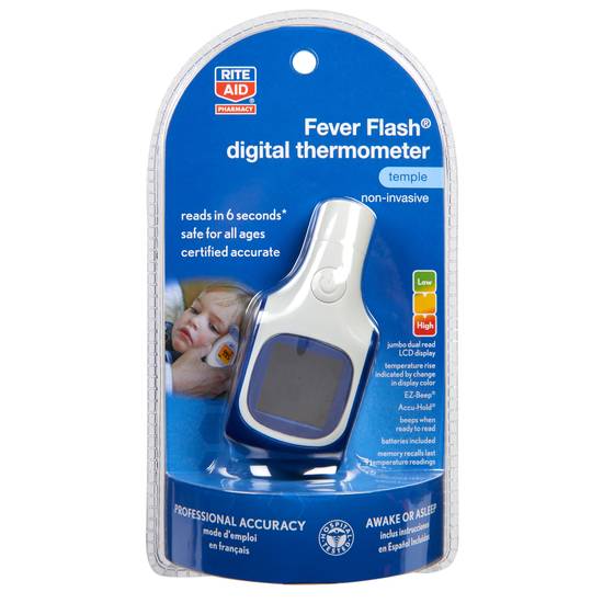 Order Rite Aid Fever Flash Digital Temple Thermometer (1 ct) food online from Rite Aid store, Wilmington on bringmethat.com