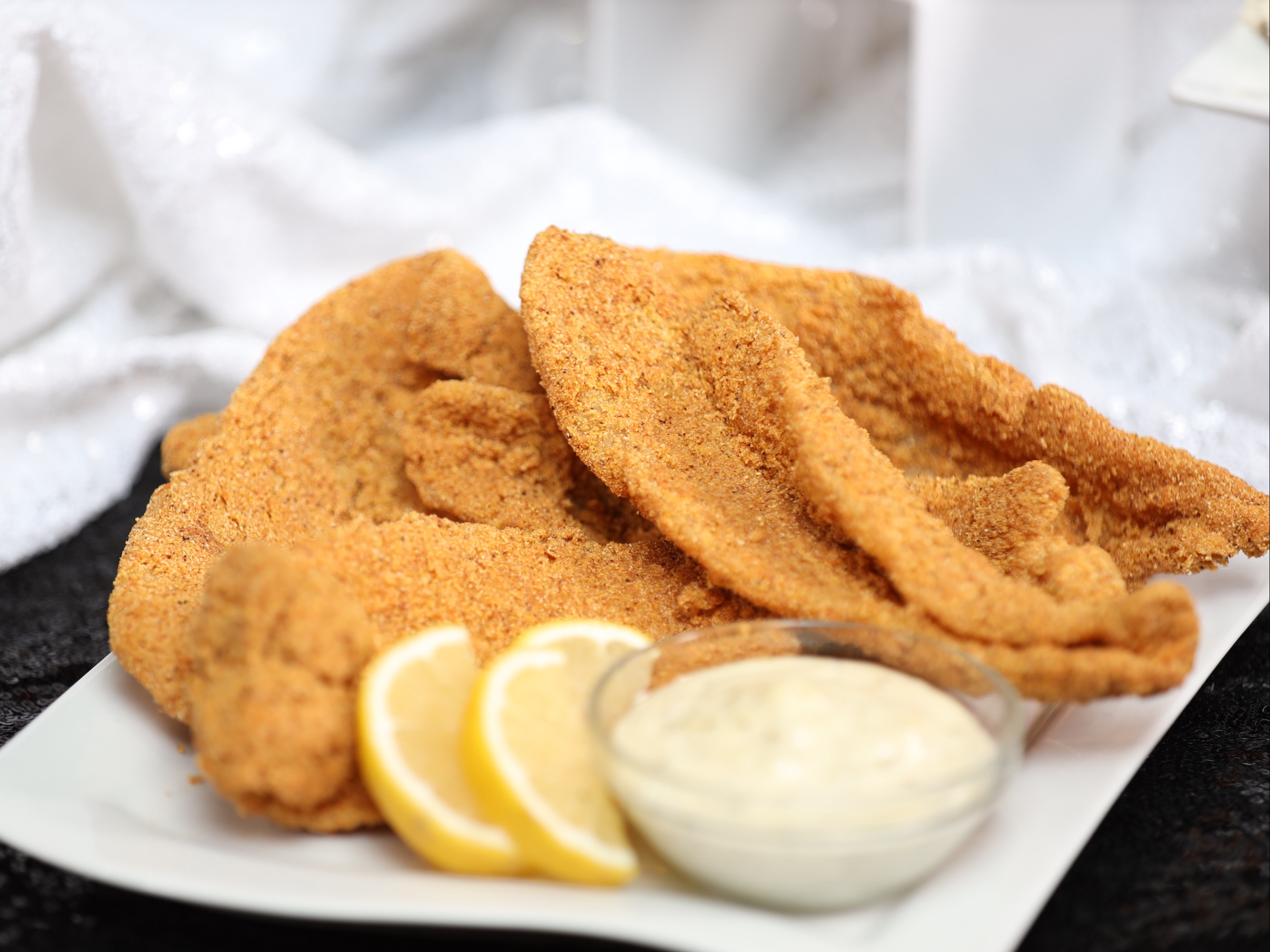 Order 2 PC Cat Fillet & Fries food online from Sam Sylk Chicken And Fish store, Euclid on bringmethat.com