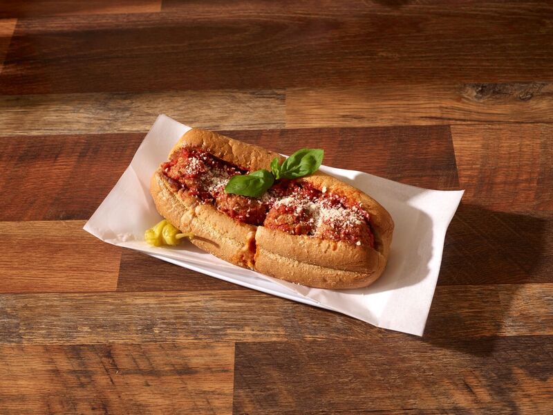 Order Meatball with Cheese Sandwich food online from Haus Of Pizza store, Garden Grove on bringmethat.com