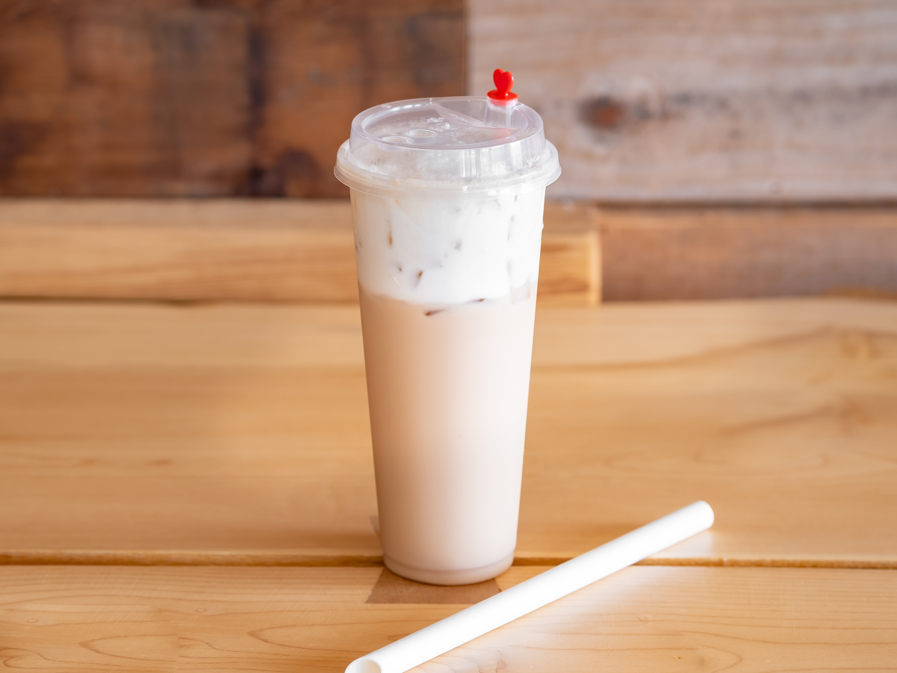 Order Okinawa Milk Tea with Sea Salt Crema food online from CM Banh Mi store, Hillsboro on bringmethat.com