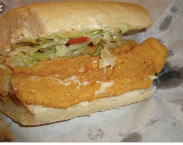 Order PO-Boy Fish Sandwich food online from Wing It! Bar And Grill store, El Paso on bringmethat.com