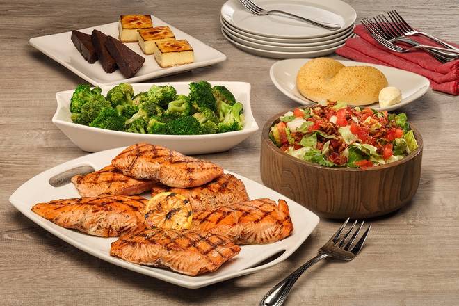 Order Wood Grilled Salmon food online from Firebirds Wood Fired Grill store, Raleigh on bringmethat.com