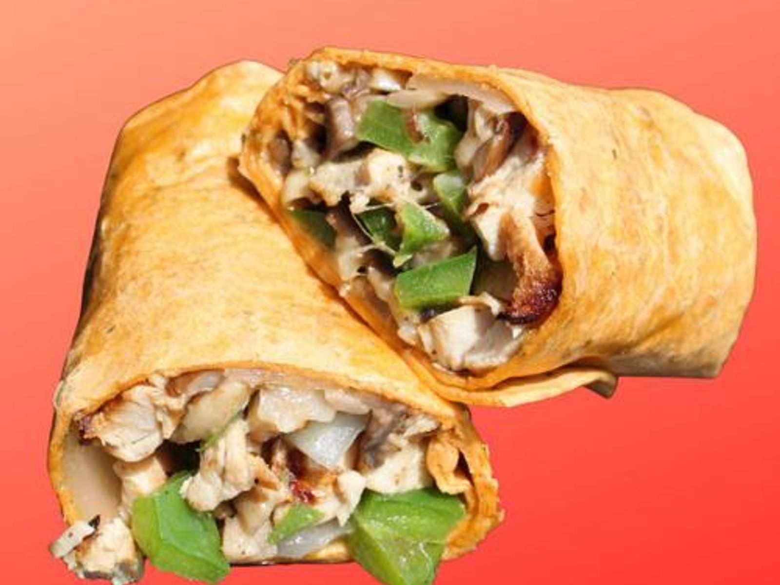 Order Philly Chicken Cheesesteak Wrap food online from Muscle maker grill (chelsea) store, New York on bringmethat.com